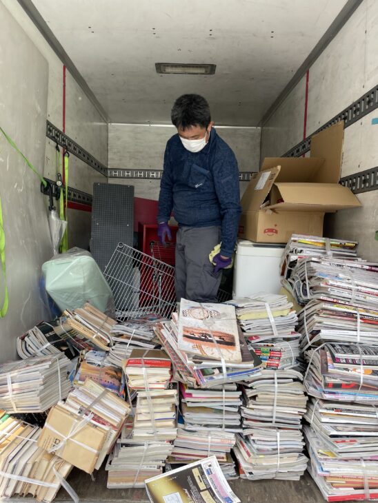 急遽、片付けを依頼しました。